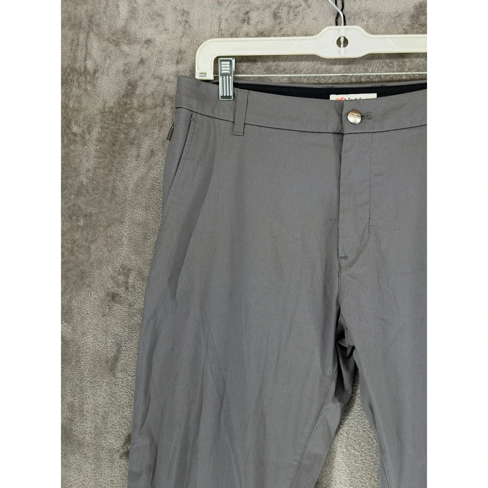 Birddogs Mens Grey Khaki Chino Pants Stretch Cotton Nylon 34x30 (Measures 34x28)
